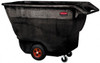Rubbermaid 1,250 Lb Load Capacity, 1 Cu Yd, Structural Foam Tilt Truck 33-1/2" Wide x 70-3/4" Long x 42-1/4" High, Black FG9T1500BLA - 52437092