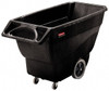 Rubbermaid 1,000 Lb Load Capacity, 3/4 Cu Yd, Structural Foam Tilt Truck 30-1/4" Wide x 64-1/2" Long x 38" High, Black FG101300BLA - 88096573