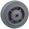Albion Casters 4" Diam x 2" Wide, Solid Rubber Caster Wheel 350 Lb. Capacity, 2-3/16" Hub Length, 1/2" Axle Diam, Roller Bearing XS0420112 - 00995332