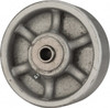 Albion Casters 5" Diam x 2" Wide, Semi-Steel Caster Wheel 1,500 Lb. Capacity, 2-3/8" Hub Length, 1/2" Axle Diam, Roller Bearing CA0520112B01 - 66044363
