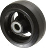 Fairbanks 5" Diam x 2" Wide, Rubber Caster Wheel 700 Lb. Capacity, 2-3/16" Hub Length, 3/4" Axle Diam, Roller Bearing 925-RC - 01357763