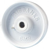 Fairbanks 6" Diam x 2" Wide, Cast Iron Caster Wheel 1,200 Lb. Capacity, 2-1/4" Hub Length, 1/2" Axle Diam, Plain Bearing 136-B-P6HT - 65366445