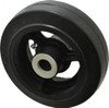 Fairbanks 6" Diam x 2" Wide, Rubber Caster Wheel 410 Lb. Capacity, 2-3/16" Hub Length, 3/4" Axle Diam, Roller Bearing E-526-RC - 89764740