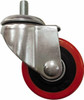 Value Collection 3" Diam x 1-1/4" Wide, Polyurethane Caster Wheel 220 Lb. Capacity, 3/8" Axle Diam, Ball Bearing C54PU3S2-1 - 52790318