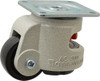 Sunnex 7/8" Wide, Nylon Swivel Caster 300 Lb Capacity, Top Plate Mount, 2.87" x 2.87" Plate, Ball Bearing SLC-300P - 86022811