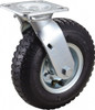 Value Collection 8" Diam x 2" Wide, Pneumatic Swivel Caster 300 Lb Capacity, Top Plate Mount, 4" x 4-1/2" Plate, Ball Bearing PNU80SWL - 66019001