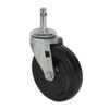 Albion Casters 4" Diam x 15/16" Wide x 4-5/8" OAH Stem Mount Swivel Caster Soft Rubber, 115 Lb Capacity, Self-Lubricating Bearing, 7/16 x 1-17/32" Friction Stem 30345 - 00042465