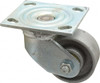 Albion Casters 3-1/4" Diam x 1-1/2" Wide x 4-1/4" OAH Top Plate Mount Swivel Caster Cast Iron, 400 Lb Capacity, Roller Bearing, 4 x 4-1/2" Plate 16CA03101S - 75947606