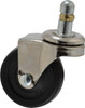 ER Wagner 2" Diam x 13/16" Wide x 2-1/2" OAH Stem Mount Swivel Caster Soft Rubber, 75 Lb Capacity, Delrin Bearing, 7/16 x 7/8" Friction Stem 9F4952004000712 - 01504612