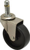 ER Wagner 2-1/2" Diam x 13/16" Wide x 3-1/16" OAH Stem Mount Swivel Caster Polyolefin, 115 Lb Capacity, Plain Bearing, 7/16 x 1-3/8" Friction Stem 9F4957127000701 - 01504745