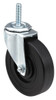 ER Wagner 3" Diam x 1-1/4" Wide x 3-5/8" OAH Stem Mount Swivel Caster TPR, 125 Lb Capacity, Delrin Bearing, 7/16 x 1-3/8" Friction Stem 2F9903B26000101 - 01505833