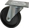ER Wagner 5" Diam x 1-3/8" Wide x 6-1/16" OAH Top Plate Mount Swivel Caster Polyolefin, 350 Lb Capacity, Roller Bearing, 3-3/4 x 4-5/8" Plate 1F2805327000199 - 01507185
