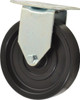ER Wagner 5" Diam x 1-1/4" Wide x 5-5/8" OAH Top Plate Mount Rigid Caster Polyolefin, 280 Lb Capacity, Plain Bearing, 2-3/4 x 3-3/4" Plate 1F9305027000100 - 01507458