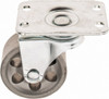 ER Wagner 2" Diam x 13/16" Wide x 2-5/8" OAH Top Plate Mount Swivel Caster Cast Iron, 125 Lb Capacity, Plain Bearing, 1-29/32 x 2-5/8" Plate 9F4852011000193 - 40226789