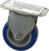 ER Wagner 3" Diam x 1" Wide x 3-3/4" OAH Top Plate Mount Rigid Caster Polyurethane, 125 Lb Capacity, Plain Bearing, 2-3/4 x 3-3/4" Plate 1F6303P25000100 - 57077562
