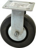 ER Wagner 6" Diam x 2" Wide x 7-1/2" OAH Top Plate Mount Rigid Caster Phenolic, 700 Lb Capacity, Roller Bearing, 4 x 4-1/2" Plate 4F8306438001190 - 57078669
