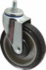 Fairbanks 5" Diam x 1-1/4" Wide x 6-15/32" OAH Stem Mount Swivel Caster Polyurethane over Polyethylene, 275 Lb Capacity, Ball Bearing, 1/2-13 x 1" Threaded Stem SK-S11-03-5PBB - 65366015