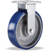 Hamilton Caster 8" Diam x 2" Wide x 9-1/2" OAH Top Plate Mount Rigid Caster Polyurethane, 1,200 Lb Capacity, Precision Sealed Bearing, 4 x 4-1/2" Plate R-WH-8SPB - 75012989