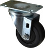 Shepherd Caster 3" Diam x 1-1/4" Wide x 4-1/4" OAH Top Plate Mount Swivel Caster Soft Rubber, 150 Lb Capacity, Nylon Bearing, 2-5/8 x 3-3/4" Plate 200057 - 79602926