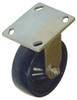 Value Collection 4" Diam x 2" Wide x 5-5/8" OAH Top Plate Mount Rigid Caster Polyurethane, 600 Lb Capacity, Roller Bearing, 4 x 4-1/2" Plate ER4X2POD - 02276954