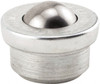Hudson Bearings 1 Inch Diameter, Round, Carbon Steel Ball Transfer 1.6719 Inch Overall Diameter, 5/8 Inch Mount Height, 200 Lb. Capacity MBT-1CS - 42101394