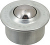 SKF Round, Carbon Steel Ball Transfer 13.8mm Mount Height, 506 Lb. Capacity BT 530-0-13 - 06377584