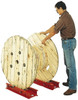 Made in USA Reel Winder Roller Stand 3,000 Lbs. Load Limit, 1 Reel Limit, 28 Inches Long x 9-1/4 Inches Wide x 4 Inches High, Structural Channel Frame with 6 Roller Positions RW3 - 81901688