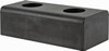 Vestil Rubber Molded Rubber Bumper 10" Wide x 4-1/2" High, 3" Projection, 5/8" Bolt Hole Diam DBE-10-1 - 30114854