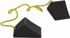 Vestil 5" Wide x 4" High x 8" Deep, Rubber Wheel Chock RWC-2-PR - 35296607