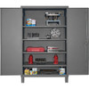 Durham 4 Shelf Locking Storage Cabinet Steel, 36" Wide x 24" Deep x 78" High, Gray HDC-243678-4S95 - 00498097
