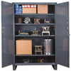 Durham 4 Shelf Locking Storage Cabinet Steel, 48" Wide x 18" Deep x 78" High 2703-4S-95 - 43180785
