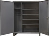 Durham 5 Shelf Combination Storage Cabinet Steel, 60" Wide x 24" Deep x 78" High, Gray HDWC246078-5S95 - 69956464