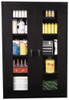 Sandusky Lee 5 Shelf Visible Storage Cabinet Steel, 46" Wide x 24" Deep x 78" High, Black EA4V462478-09 - 59043000