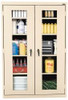 Sandusky Lee 5 Shelf Visible Storage Cabinet Steel, 46" Wide x 24" Deep x 78" High, Putty EA4V462478-07 - 59043265