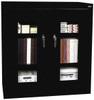 Sandusky Lee 3 Shelf Visible Storage Cabinet Steel, 46" Wide x 24" Deep x 42" High, Black EA2V 462442-09 - 40258683