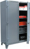 Strong Hold 3 Shelf Locking Storage Cabinet Steel, 60" Wide x 24" Deep x 60" High, Dark Gray 55-243 - 51272136