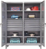 Strong Hold 6 Shelf 10 Bin Locking Storage Cabinet Steel, 60" Wide x 24" Deep x 78" High, Dark Gray 56-DS-246-10DB - 67506550