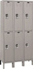 Hallowell 6 Door, 2 Tier, Ready-Built Wardrobe & Box Lockers 36" Wide x 15" Deep x 78" High, Gray URB3258-2A-HG - 65174823