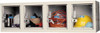 Hallowell 4 Door, 4 Horizontal Tier, Safety-View Plus Box Lockers 48" Wide x 18" Deep x 14-3/4" High, Parchment USVP1482-4WMPT - 80797558