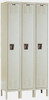 Hallowell 3 Door, 1 Tier, Premium Wardrobe Lockers 36" Wide x 12" Deep x 66" High, Parchment U3226-1A-PT - 80798291