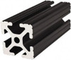 80/20 Inc. 145 Inches Long x 1-1/2 Inches Wide x 1-1/2 Inches High, T Slotted Aluminum Extrusion 1.154 Square Inches, Black Anodized Finish 1515-BLACK-145 - 61998621