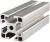 80/20 Inc. 4 Meters Long x 40 mm Wide x 40 mm Deep, T-Slotted Aluminum Extrusion Clear Anodized Finish 40-4040-LITE-4M - 66481409