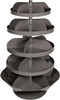Durham 2,650 Lb Capacity, 22" Deep x 65-3/4" High, Rotating Bin Rack 1 Side, Gray Steel Bins 1700-95 - 72112709