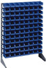Quantum Storage Systems 192 Bin Rail Unit with Bins 36 Inch Overall Width x 25 Inch Overall Depth x 53 Inch Overall Height, Blue Polypropylene / Polyethylene Bins QRU12D-220192BL - 08807513