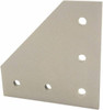 80/20 Inc. 75mm Wide, Open Shelving Accessory/Component Aluminum, Clear Anodized Finish, 75mm Long, Use with 25 Series & Bolt Kit 75-3404 25-4151 - 08148272