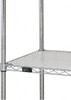 Quantum Storage Systems 18" Wide, Open Shelving Accessory/Component HDPE, Polyethylene Finish, 48" Long, Use with Wire Shelving Units 1848SM - 30068548