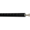 Value Collection 1" Wide, 33" High, Open Shelving Accessory/Component Black Powder Finish, 1" Deep, Use with NuLine Units WS-MH-WS-136 - 70241294