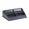 Bayhead Products 2 Compartment Black Small Parts Assembly Tray 8-1/2" Wide x 3" High x 8-1/2" Deep, Plastic Frame, 4-1/2" Bin Width x 6-1/2" Bin Depth BA-2 - 08553380
