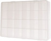 Durham 24 Compartment Clear Small Parts Compartment Box 13-1/8" Wide x 2-5/16" High x 9" Deep, Polypropylene Frame, 2-1/16" Bin Width x 2-1/32" Bin Height x 8-1/2" Bin Depth LP24-CLEAR - 00068221
