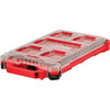 Milwaukee PACKOUT 5 Compartment Red Small Parts Compact Low-Profile Organizer 9-49/64" Wide x 2-33/64" High x 16-3/8" Deep 48-22-8436 - 12765129